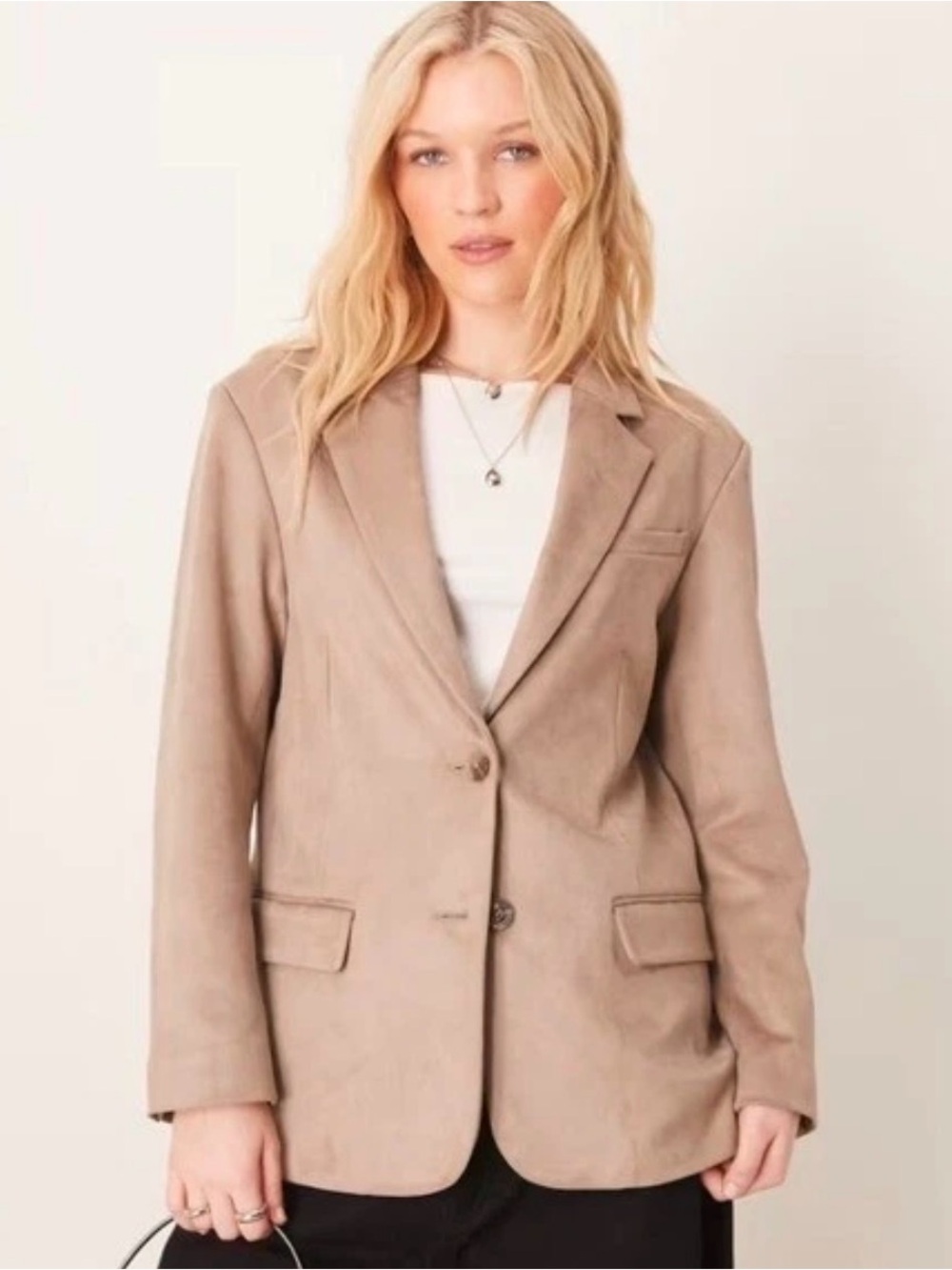 Abercrombie & Fitch Vegan Suede Blazer